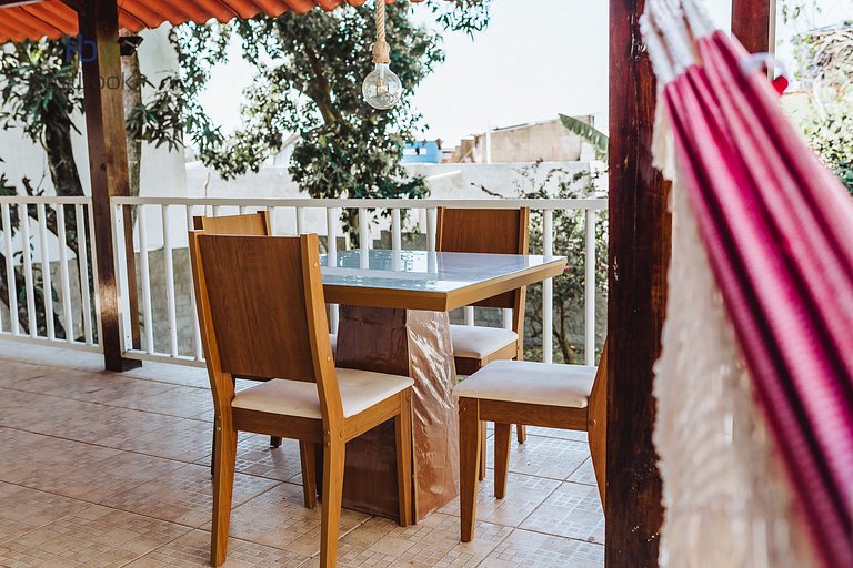 Casa completa com quintal a 500m da praia | MAAL02
