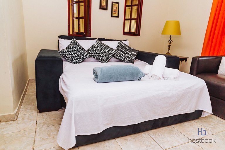 Large duplex with backyard 300m from downtown beach