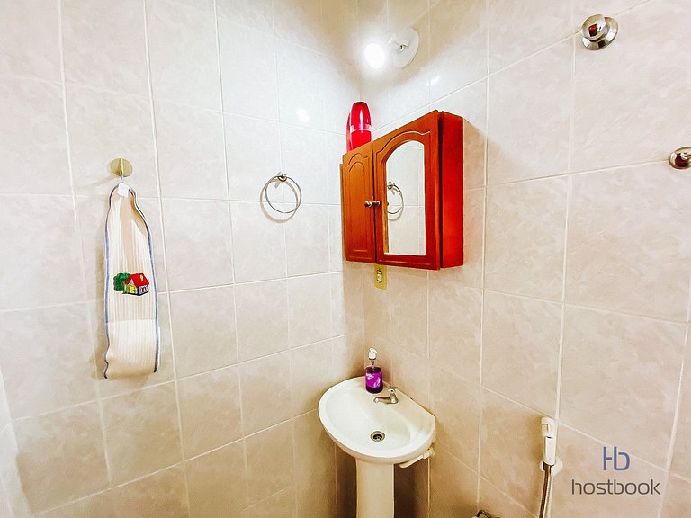 Duplex com quintal a 300m da praia | ROGP01