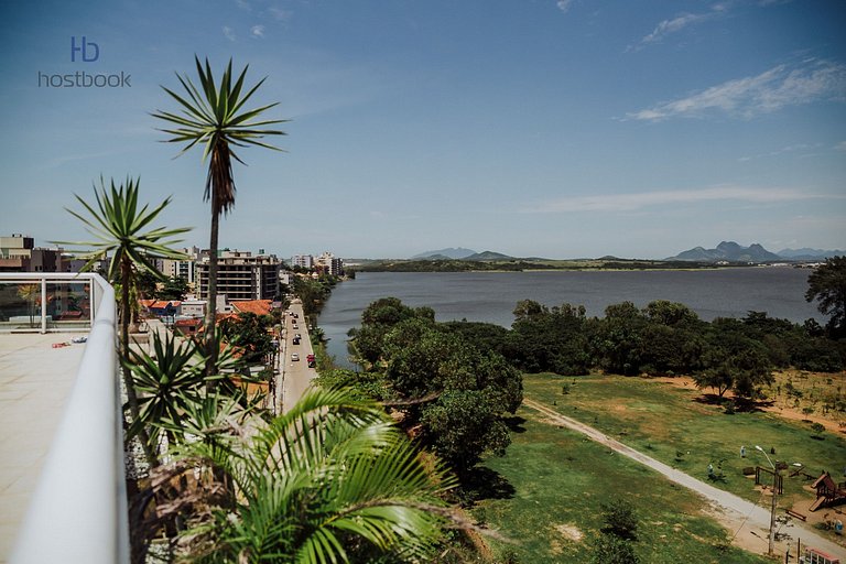 Hermoso departamento con vista al mar y la laguna