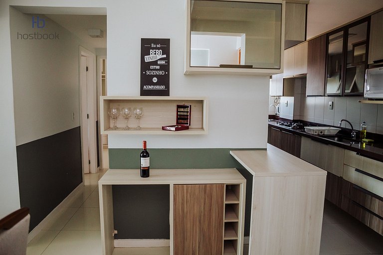 Hermoso departamento con vista al mar y la laguna