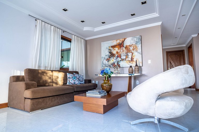 Casa piscina, área gourmet e linda vista | ROGV202