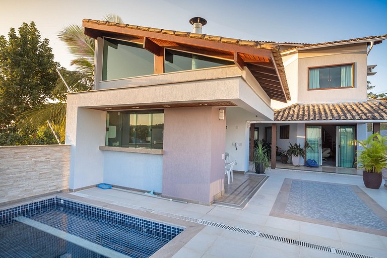 Casa piscina, área gourmet e linda vista | ROGV202