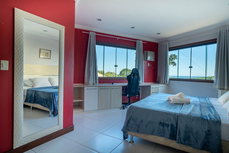 Casa piscina, área gourmet e linda vista | ROGV202