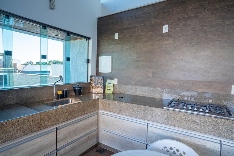 Casa piscina, área gourmet e linda vista | ROGV202