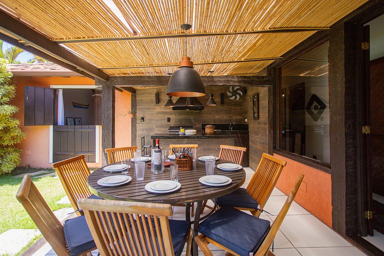 Linda casa em condomínio a 300 m da praia | BZBC19
