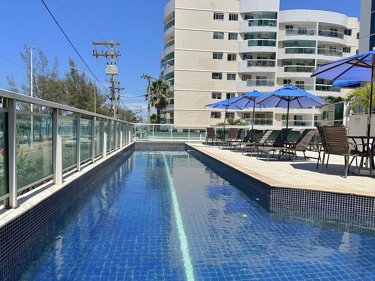 Loft beira-mar completo e confortável | MASD313