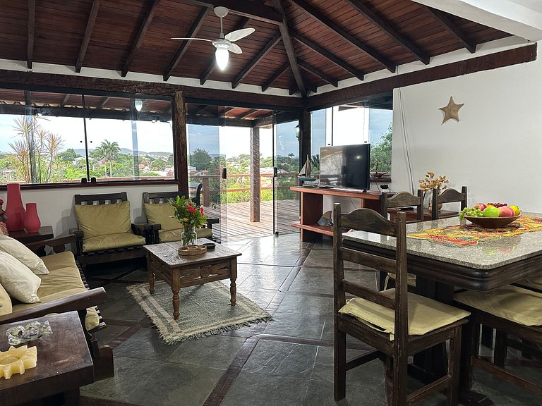 Casa ampla com linda vista em Geribá| BZKL51