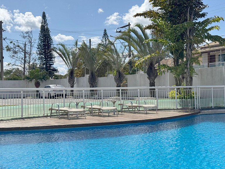 Ap condomínio com piscina, 200m da praia | ROTR206