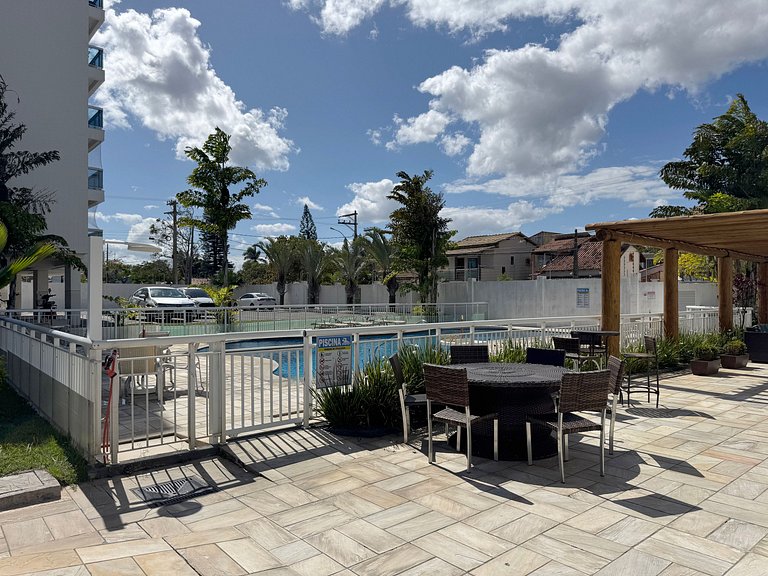 Ap condomínio com piscina, 200m da praia | ROTR206