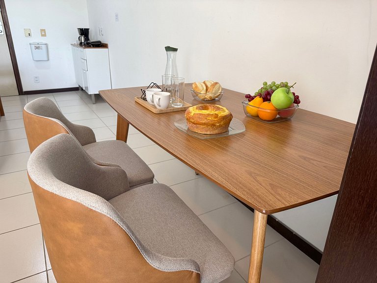Loft beira-mar completo e confortável | MASD313
