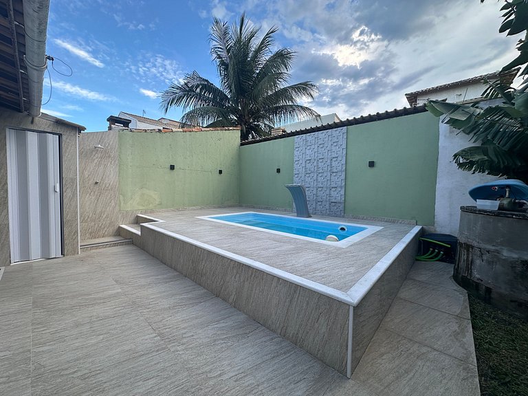 Casinha com piscina a 300m da praia | ROPJ03