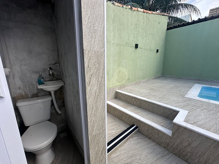 Casinha com piscina a 300m da praia | ROPJ03